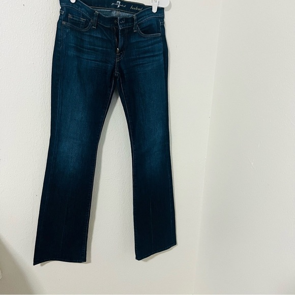 7 For All Mankind Kimmie Bootcut Jeans Size 28 Dark Wash Business Casual EUC - Picture 2 of 14